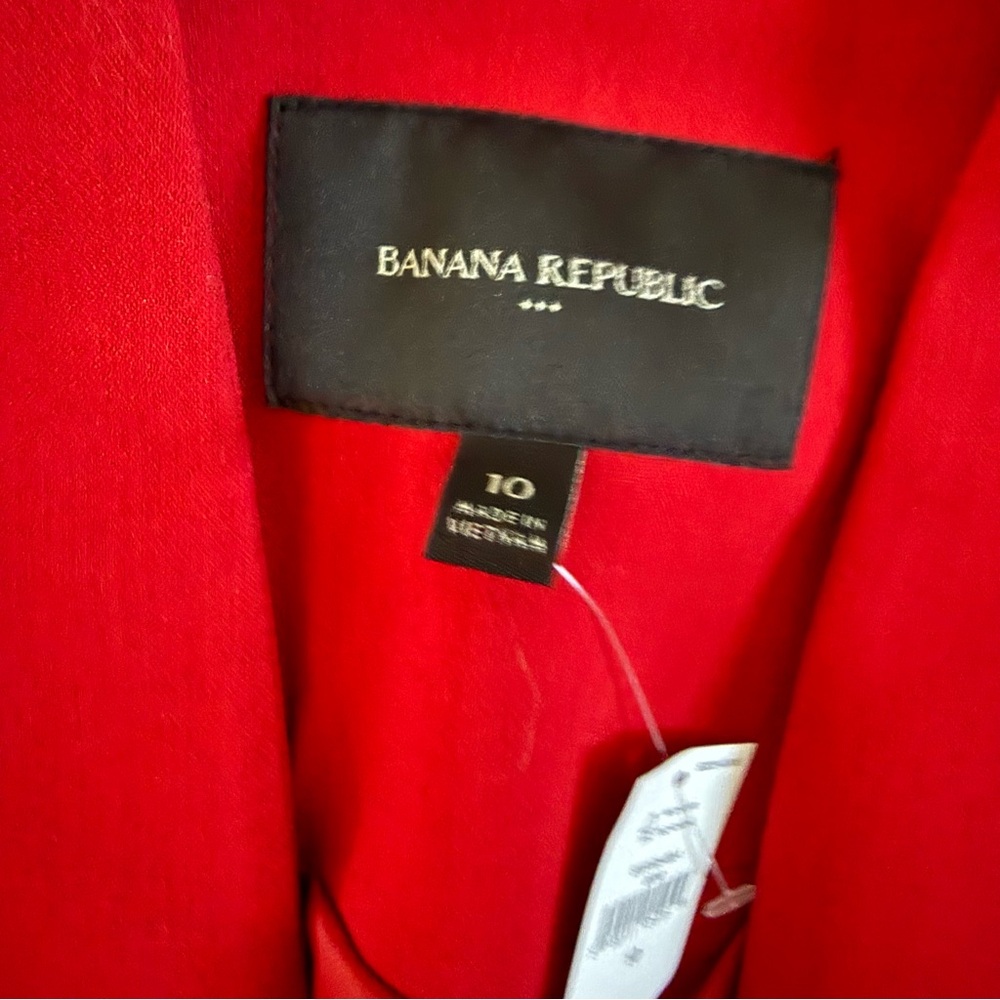 Banana Republic Factory Red Blazer Women’s 10 NWT - Picture 7 of 7
